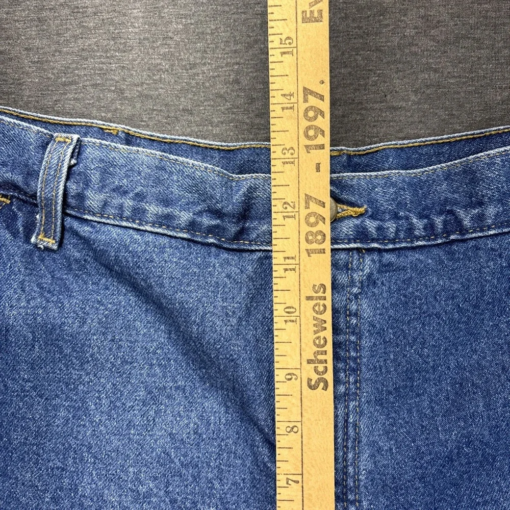 VTG Carhartt B200 DST Fleece Lined Carpenter Jeans 40x32 Blue Denim Workwear Y2K